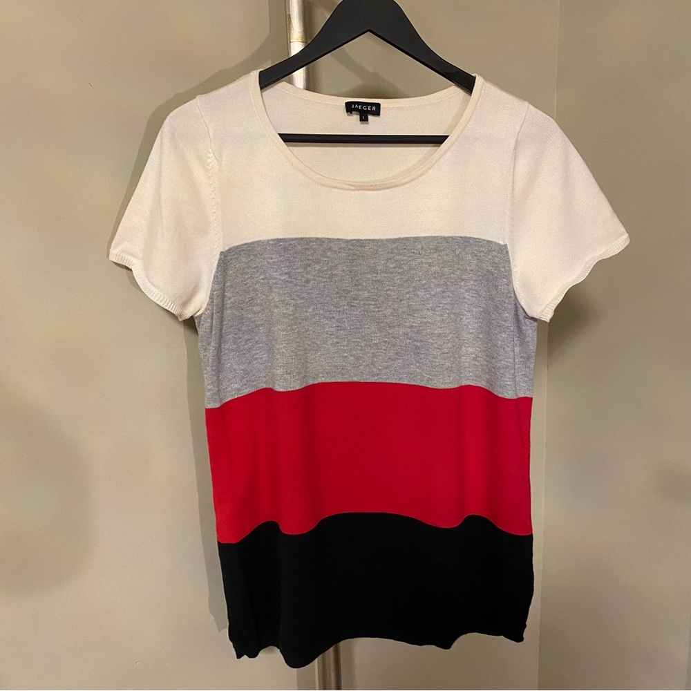 Jaeger - Color Block Sweater - image 1